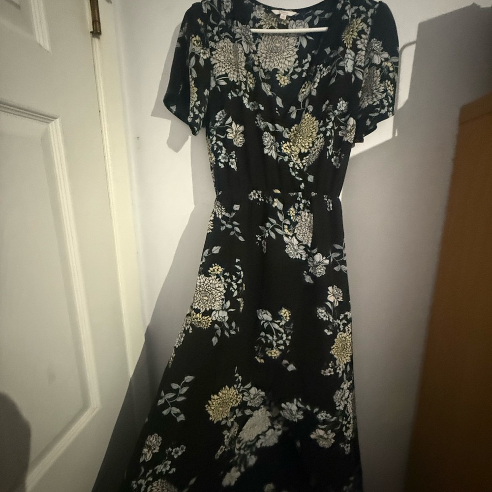 Candie's Flowery Black Sundress